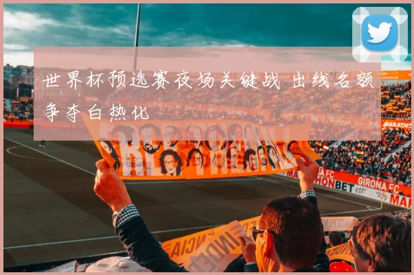 世界杯预选赛夜场关键战 出线名额争夺白热化